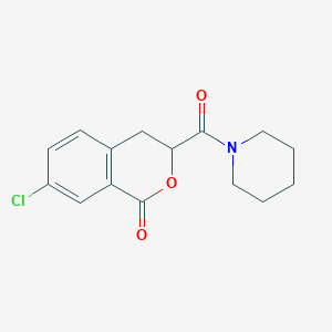 molecular formula C15H16ClNO3 B256032 7-chloro-3-(piperidin-1-ylcarbonyl)-3,4-dihydro-1H-isochromen-1-one 