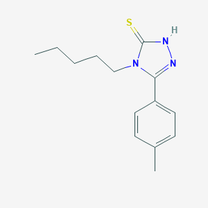 molecular formula C14H19N3S B256036 5-(4-methylphenyl)-4-pentyl-4H-1,2,4-triazole-3-thiol 