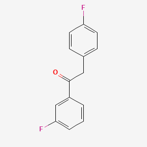 molecular formula C14H10F2O B2560367 1-(3-氟苯基)-2-(4-氟苯基)乙酮 CAS No. 476472-53-4