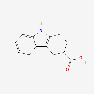 molecular formula C13H13NO2 B2560369 2,3,4,9-tetrahydro-1H-carbazole-3-carboxylic acid CAS No. 26088-66-4
