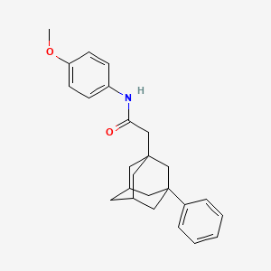 molecular formula C25H29NO2 B2560383 N-(4-methoxyphenyl)-2-(3-phenyladamantanyl)acetamide CAS No. 701272-33-5