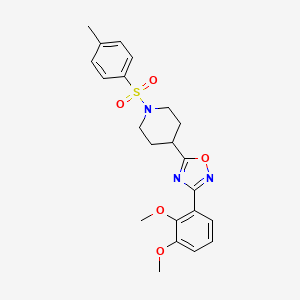 3-(2,3-Dimethoxyphenyl)-5-(1-tosylpiperidin-4-yl)-1,2,4-oxadiazole