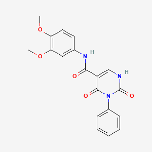 N-(3,4-dimethoxyphenyl)-2,4-dioxo-3-phenyl-1,2,3,4-tetrahydropyrimidine-5-carboxamide