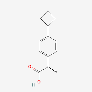 (2S)-2-(4-Cyclobutylphenyl)propanoic acid