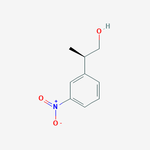 molecular formula C9H11NO3 B2560405 (2R)-2-(3-Nitrophenyl)propan-1-ol CAS No. 2248171-99-3