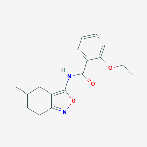 molecular formula C17H20N2O3 B256042 2-ethoxy-N-(5-methyl-4,5,6,7-tetrahydro-2,1-benzisoxazol-3-yl)benzamide 