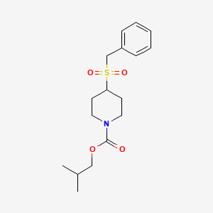 Isobutyl 4-(benzylsulfonyl)piperidine-1-carboxylate