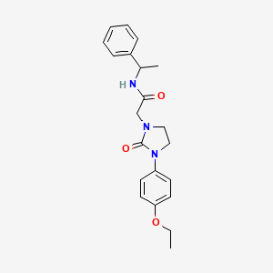 2-(3-(4-ethoxyphenyl)-2-oxoimidazolidin-1-yl)-N-(1-phenylethyl)acetamide