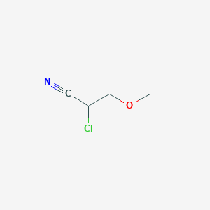 molecular formula C4H6ClNO B2560436 2-Chloro-3-methoxypropanenitrile CAS No. 31413-66-8