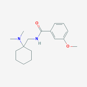 molecular formula C17H26N2O2 B256045 N-{[1-(dimethylamino)cyclohexyl]methyl}-3-methoxybenzamide 