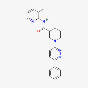 molecular formula C22H23N5O B2560470 N-(3-甲基吡啶-2-基)-1-(6-苯基吡哒嗪-3-基)哌啶-3-甲酰胺 CAS No. 1105212-68-7