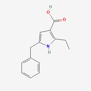 5-Benzyl-2-ethyl-1H-pyrrole-3-carboxylic acid