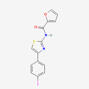 N-[4-(4-iodophenyl)-1,3-thiazol-2-yl]furan-2-carboxamide