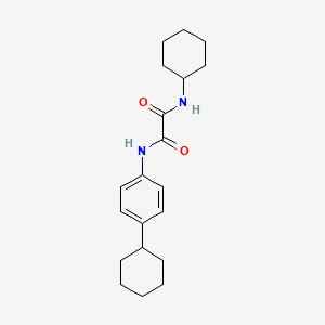 molecular formula C20H28N2O2 B2560516 N~1~-cyclohexyl-N~2~-(4-cyclohexylphenyl)ethanediamide CAS No. 298215-28-8