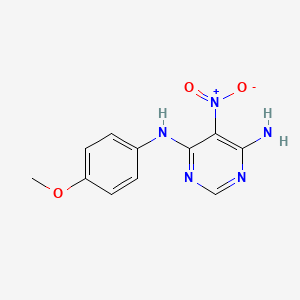 N-(4-methoxyphenyl)-5-nitropyrimidine-4,6-diamine