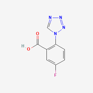 molecular formula C8H5FN4O2 B2560531 5-fluoro-2-(1H-tetrazol-1-yl)benzoic acid CAS No. 929851-25-2