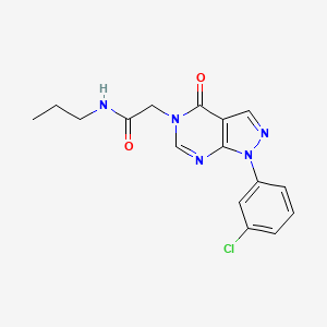 2-[1-(3-chlorophenyl)-4-oxopyrazolo[3,4-d]pyrimidin-5-yl]-N-propylacetamide