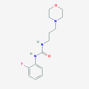 molecular formula C14H20FN3O2 B256056 1-(2-Fluorophenyl)-3-(3-morpholinopropyl)urea 