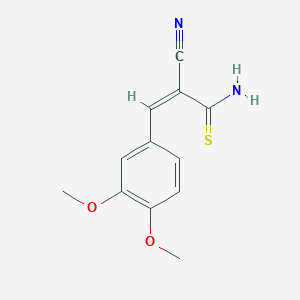 2-Cyano-3-(3,4-dimethoxyphenyl)-2-propenethioamide