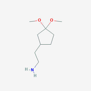 2-(3,3-Dimethoxycyclopentyl)ethanamine