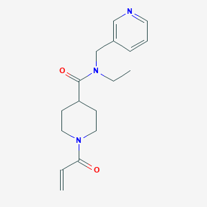 N-Ethyl-1-prop-2-enoyl-N-(pyridin-3-ylmethyl)piperidine-4-carboxamide