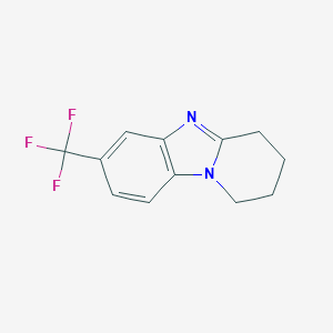 molecular formula C12H11F3N2 B256057 7-(Trifluoromethyl)-1,2,3,4-tetrahydropyrido[1,2-a]benzimidazole 