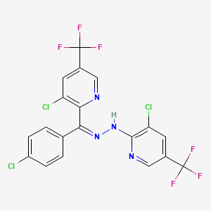 (4-chlorophenyl)[3-chloro-5-(trifluoromethyl)-2-pyridinyl]methanone N-[3-chloro-5-(trifluoromethyl)-2-pyridinyl]hydrazone