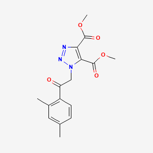 dimethyl 1-[2-(2,4-dimethylphenyl)-2-oxoethyl]-1H-1,2,3-triazole-4,5-dicarboxylate