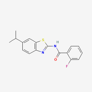 2-fluoro-N-(6-isopropylbenzo[d]thiazol-2-yl)benzamide