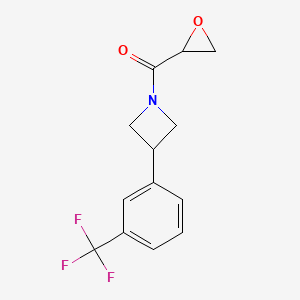 Oxiran-2-yl-[3-[3-(trifluoromethyl)phenyl]azetidin-1-yl]methanone