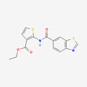 Ethyl 2-(benzo[d]thiazole-6-carboxamido)thiophene-3-carboxylate