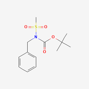 molecular formula C13H19NO4S B2560611 叔丁基N-苄基-N-(甲基磺酰基)氨基甲酸酯 CAS No. 339018-32-5