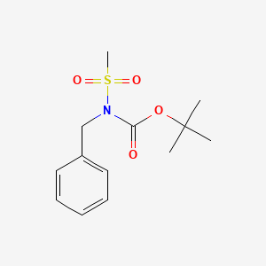 molecular formula C13H19NO4S B2560611 N-bencil-N-metansulfonilcarbamato de tert-butilo CAS No. 339018-32-5