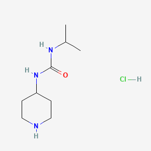 molecular formula C9H20ClN3O B2560616 1-Isopropyl-3-(piperidin-4-yl)urea hydrochloride CAS No. 1233953-13-3