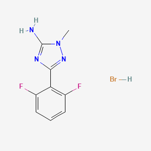 3-(2,6-difluorophenyl)-1-methyl-1H-1,2,4-triazol-5-amine hydrobromide