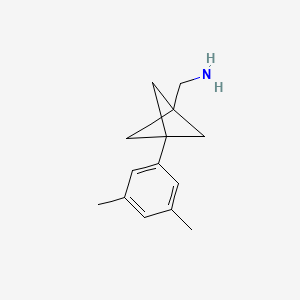molecular formula C14H19N B2560645 [3-(3,5-Dimethylphenyl)-1-bicyclo[1.1.1]pentanyl]methanamine CAS No. 2287316-74-7