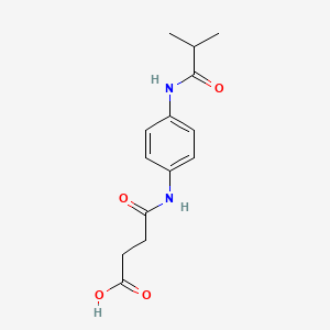 4-[4-(Isobutyrylamino)anilino]-4-oxobutanoic acid