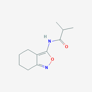 molecular formula C11H16N2O2 B256065 2-methyl-N-(4,5,6,7-tetrahydro-2,1-benzisoxazol-3-yl)propanamide 