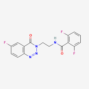 2,6-difluoro-N-(2-(6-fluoro-4-oxobenzo[d][1,2,3]triazin-3(4H)-yl)ethyl)benzamide