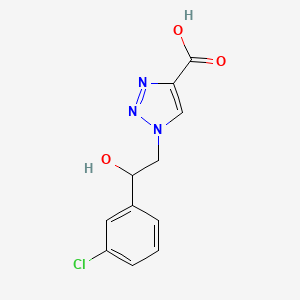 1-[2-(3-chlorophenyl)-2-hydroxyethyl]-1H-1,2,3-triazole-4-carboxylic acid