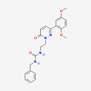 1-benzyl-3-(2-(3-(2,5-dimethoxyphenyl)-6-oxopyridazin-1(6H)-yl)ethyl)urea