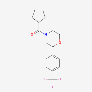 Cyclopentyl(2-(4-(trifluoromethyl)phenyl)morpholino)methanone