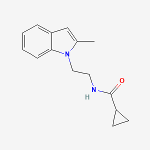 N-[2-(2-methylindol-1-yl)ethyl]cyclopropanecarboxamide