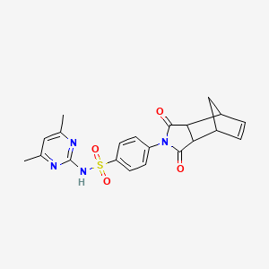 N-(4,6-dimethylpyrimidin-2-yl)-4-(1,3-dioxo-1,3,3a,4,7,7a-hexahydro-2H-4,7-methanoisoindol-2-yl)benzenesulfonamide