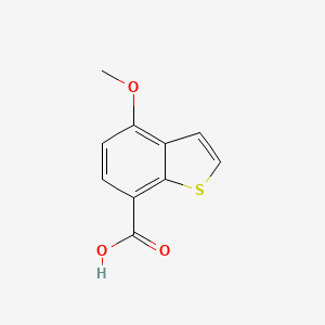 molecular formula C10H8O3S B2560679 4-甲氧基-1-苯并噻吩-7-羧酸 CAS No. 1555966-29-4