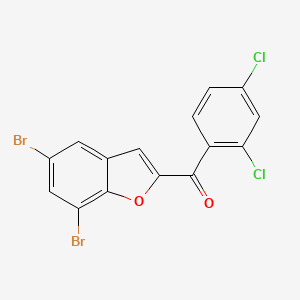 (5,7-Dibromo-1-benzofuran-2-yl)(2,4-dichlorophenyl)methanone