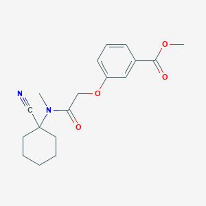 molecular formula C18H22N2O4 B2560681 3-[2-[(1-氰基环己基)-甲基氨基]-2-氧代乙氧基]苯甲酸甲酯 CAS No. 1210639-31-8