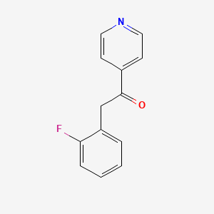 molecular formula C13H10FNO B2560685 2-(2-Fluoro-phenyl)-1-pyridin-4-yl-ethanone CAS No. 958033-44-8
