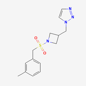 1-[[1-[(3-Methylphenyl)methylsulfonyl]azetidin-3-yl]methyl]triazole