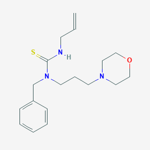 molecular formula C18H27N3OS B256069 1-Benzyl-1-[3-(morpholin-4-yl)propyl]-3-prop-2-en-1-ylthiourea 